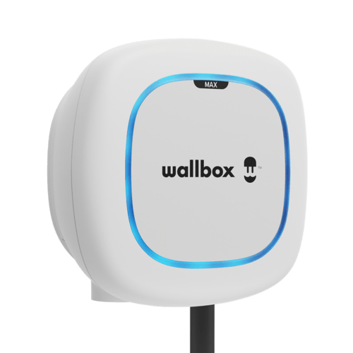 Wallbox Pulsar Max med Wi-Fi, 22 kW, Type 2, Hvid fra siden